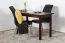 Tisch Kiefer massiv Vollholz Walnussfarben Junco 227D (eckig) - 120 x 60 cm (B x T)