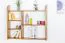 Bücherregal - 100 cm breit, Kiefer Holz-Massiv, Farbe: Eiche
