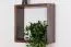 Hängeregal / Wandregal Kiefer massiv Vollholz Walnussfarben Junco 283A - 30 x 30 x 12 cm (H x B x T)
