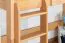 Kinderbett / Hochbett "Easy Premium Line" K22/n, Buche Vollholz massiv Natur - Liegefläche: 90 x 200 cm