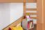 Kinderbett / Hochbett "Easy Premium Line" K22/n, Buche Vollholz massiv Natur - Liegefläche: 90 x 200 cm