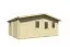 Gartenhaus Sonnstein 01 inkl. Fußboden - 40 mm Blockbohlenhaus, Grundfläche: 29,75 m², Satteldach, 5 Fenster mit Doppelverglasung aus Isolierglas