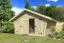 Holzschuppen / Gerätehaus 40 mm Blockbohlenhaus, aus Kiefernholz, gehobelt, 2x Doppeltüren, Satteldach, Außenmaße: 526 x 508 cm, Grundfläche: 26,72 m²