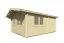 Gartenhaus aus 70 mm Blockbohlenhaus, inkl. Fußboden, aus nordischen Fichtenholz, Grundfläche: 21,84 m², Außenmaße: 420 x 520 cm, Fenster und Tür aus Isolierglas, Satteldach