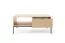 Couchtisch | Farbe: Eiche Vicenza | 1 Schubladen | geriffelte Front | 1 Ablagefach | Maße: 104 x 68 x 46 cm | ABS-Kanten | Griffe & Beine: Schwarz