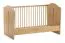 Kinderzimmer Komplett Set A Mille | 3-teilig | Farbe: Eiche | Soft-Close-Funktion | ABS-Kanten | Wickelkommode | Gitterbett| Kleiderschrank