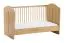 Kinderzimmer Komplett Set A Mille | 3-teilig | Farbe: Eiche | Soft-Close-Funktion | ABS-Kanten | Wickelkommode | Gitterbett| Kleiderschrank