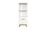 Bücherregal Panduros 07, Farbe: Kiefer Weiß / Eiche Braun - Abmessungen: 128 x 45 x 40 cm (H x B x T)