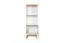 Bücherregal Panduros 07, Farbe: Kiefer Weiß / Eiche Braun - Abmessungen: 128 x 45 x 40 cm (H x B x T)