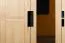 Kleiderschrank / Drehtürenschrank Kiefer massiv Vollholz natur 008 - Abmessung 190 x 133 x 60 cm (H x B x T)