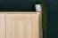Kleiderschrank / Drehtürenschrank Kiefer massiv Vollholz natur 008 - Abmessung 190 x 133 x 60 cm (H x B x T)