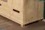 Kleiderschrank / Drehtürenschrank Kiefer massiv Vollholz natur 008 - Abmessung 190 x 133 x 60 cm (H x B x T)