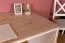 Schreibtisch Cianjur 05, Farbe: Eiche / Weiß - Abmessungen: 77 x 120 x 75 cm (H x B x T)