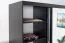 Schiebetürenschrank / Kleiderschrank Bisaurin 6D mit Spiegel, Farbe: Schwarz - Abmessungen: 200 x 250 x 62 cm ( H x B x T)