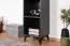 Regal Amanto 11, Farbe: Schwarz / Esche - Abmessungen: 173 x 38 x 34 cm (H x B x T)