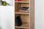 Regal Trevalli 10, Farbe: Eiche / Schwarz - Abmessungen: 176 x 40 x 36 cm (H x B x T)