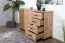Kommode Trevalli 6, Farbe: Eiche / Schwarz - Abmessungen: 88 x 141 x 40 cm (H x B x T)