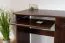 Schreibtisch Kiefer massiv Vollholz Walnussfarben Junco 192 - Abmessung 75 x 100 x 55 cm
