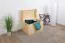 Truhe Kiefer massiv Vollholz natur 183 – Abmessung 77 x 54 x 50 cm