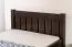 Jugendbett 107 in Walnussfarben, Buche Massivholz, inkl. Lattenrost, Liegefläche 90 x 200 cm, praktisches Kinderbett, klassisches Design, gut kombinierbar