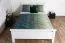 Elegantes Doppelbett Kiefer Vollholz 69, Gästebett inkl. Lattenrost, in Weiß, Liegefläche 160 x 200 cm, hohe Holzqualität, einfache und rasche Montage