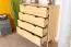 Kommode Kiefer massiv natur Aurornis 33 - Abmessungen: 104 x 96 x 40 cm (H x B x T)