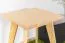 Hocker Kiefer massiv natur Aurornis 66 - Abmessungen: 45 x 32 x 32 cm (H x B x T)