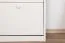 Schuhschrank Kiefer Vollholz massiv Weiß Junco 213 - Abmessung 115 x 58 x 30 cm (H x B x T)