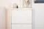 Schuhschrank Kiefer Vollholz massiv Weiß Junco 213 - Abmessung 115 x 58 x 30 cm (H x B x T)