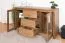 Vitrine Selun 01, Farbe: Eiche Dunkelbraun - 80 x 140 x 43 cm (H x B x T)