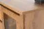 Vitrine Selun 01, Farbe: Eiche Dunkelbraun - 80 x 140 x 43 cm (H x B x T)