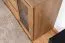 Vitrine Selun 01, Farbe: Eiche Dunkelbraun - 80 x 140 x 43 cm (H x B x T)