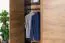 Drehtürenschrank / Kleiderschrank Selun 18, Farbe: Eiche Dunkelbraun / Grau - 197 x 166 x 53 cm (H x B x T)