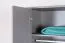 Kleiderschrank Landhausstil, Farbe: Grau, Abmessung: 198 x 90 x 53 cm (H x B x T)
