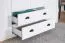 Schlafzimmer Komplett - Set C Segnas, 4-teilig, Farbe: Kiefer Weiß / Eiche Braun