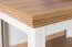 Couchtisch Badile 15, Farbe: Kiefer Weiß / Braun - 50 x 90 x 60 cm (H x B x T)