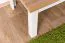 Couchtisch Badile 15, Farbe: Kiefer Weiß / Braun - 50 x 90 x 60 cm (H x B x T)