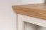Couchtisch Badile 15, Farbe: Kiefer Weiß / Braun - 50 x 90 x 60 cm (H x B x T)