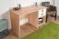 Schreibtisch 28, Farbe: Buche / Weiß - 74 x 125 x 60 cm (H x B x T)