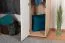 Kinderzimmer - Drehtürenschrank / Kleiderschrank Benjamin 16, Farbe: Buche / Weiß - 236 x 44 x 56 cm (H x B x T)