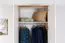 Kleiderschrank beige hochglanz