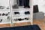 Drehtürenschrank / Kleiderschrank Siumu 23, Farbe: Weiß / Weiß Hochglanz - 224 x 182 x 56 cm (H x B x T)