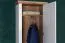 Garderobenschrank, Farbe: Weiß / Walnuss - 193 x 65 x 38 cm (H x B x T)