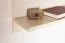 Hängeregal / Wandregal Garim 41, Farbe: Beige Hochglanz - 30 x 120 x 21 cm (H x B x T)