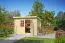 Gartenhaus G276 Natur - 28 mm Blockbohlenhaus, Grundfläche: 6,05 m², Pultdach