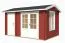 Gartenhaus G170 Schwedenrot inkl. Fußboden - 44 mm Blockbohlenhaus, Grundfläche: 9,40 m², Satteldach
