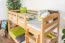 Stockbett 90 x 190 cm für Erwachsene "Easy Premium Line" K17/n, Buche Massivholz Natur lackiert, teilbar