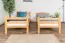 Stockbett 90 x 190 cm für Erwachsene "Easy Premium Line" K17/n, Buche Massivholz Natur lackiert, teilbar