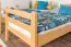 Stockbett 90 x 200 cm für Erwachsene "Easy Premium Line" K17/n, Buche Massivholz Natur lackiert, teilbar