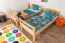 Stockbett 90 x 200 cm für Erwachsene "Easy Premium Line" K17/n, Buche Massivholz Natur lackiert, teilbar